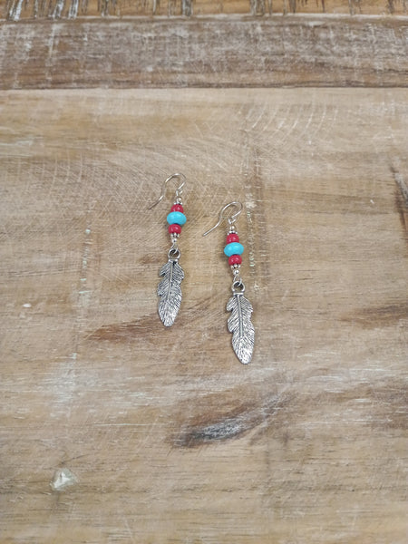 The Real Time Feather Earrings