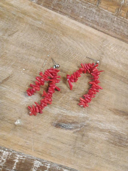 The Pieces Of This Red Earrings