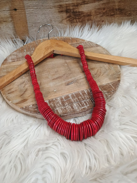 The Round Red Necklace