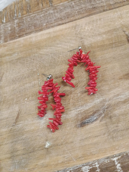 The Pieces Of This Red Earrings