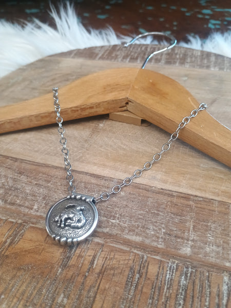 The Bronc Silver Necklace