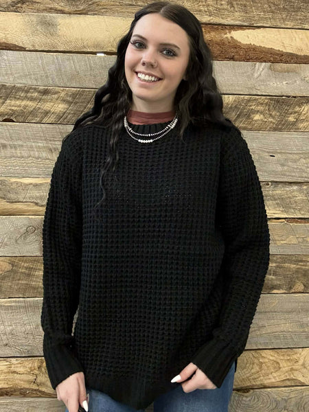 The Come Here Black Sweater