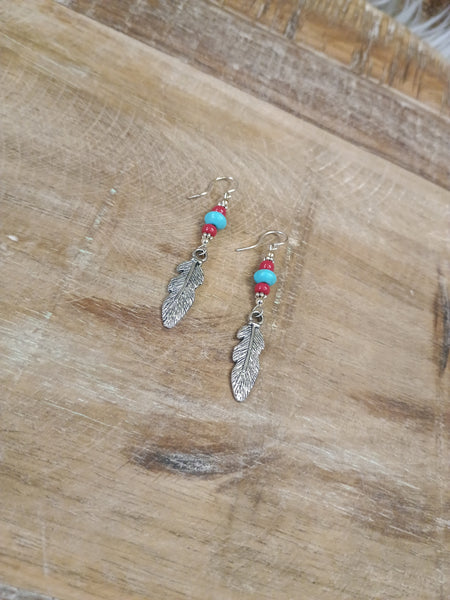The Real Time Feather Earrings