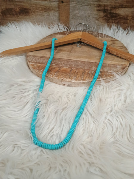 The True Start Long Turquoise Necklace