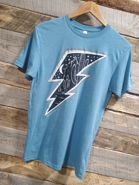 The Desert Lightening Light Blue Tee