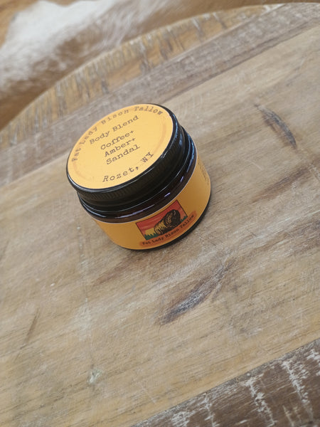 The Small Coffee and Amber and Sandalwood Body Blend Tallow
