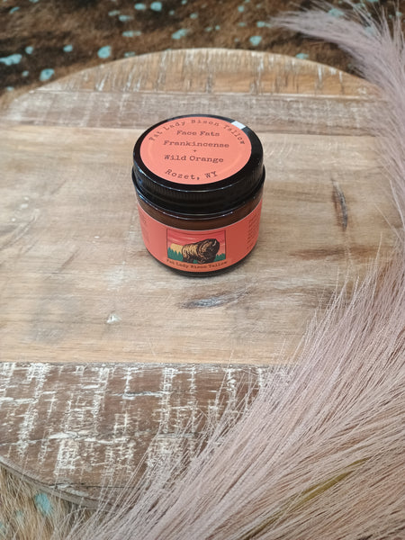 Small Frankincense & Wild Orange Face Fats Premium Whipped Bison Tallow