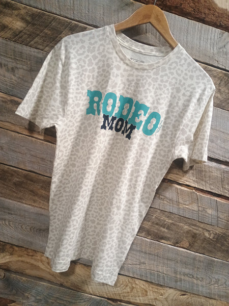 The Rodeo Mom Leopard Cream Tee