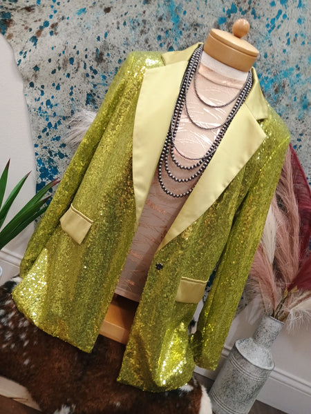 The Green Sequins Blazer