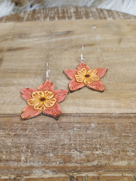 The Tiger Lilies Leather Earrings