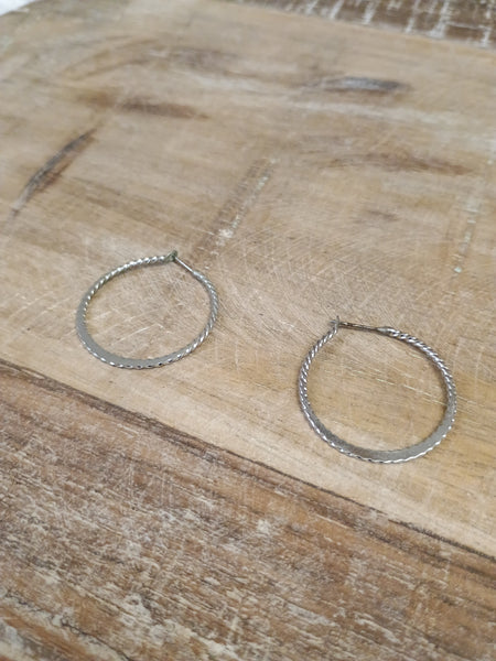The Simple Silver Hoops