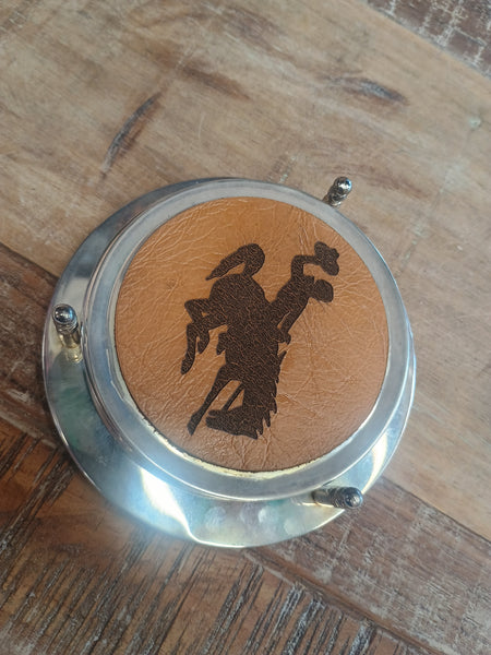The Wyoming Coasters With Holder