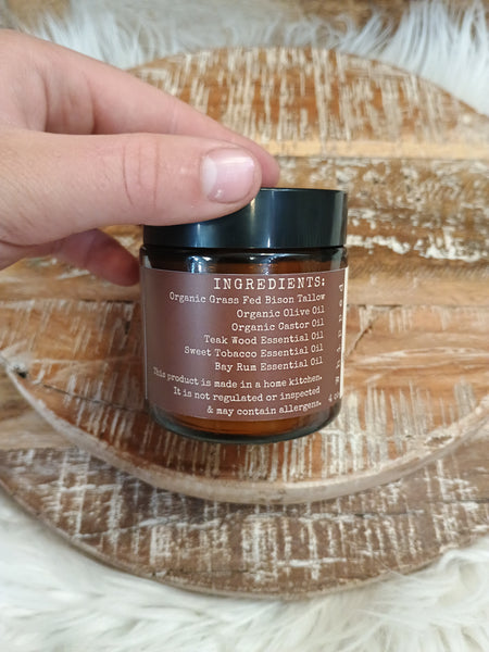 Teakwood & Sweet Tobacco Premium Body Blend Whipped Bison Tallow