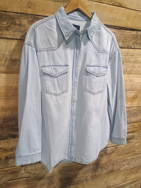 The Take A Stand Relaxed Fit Denim Top Jacket