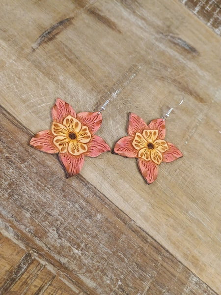 The Tiger Lilies Leather Earrings