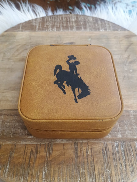 The Wyoming Jewelry Dark Tan Box