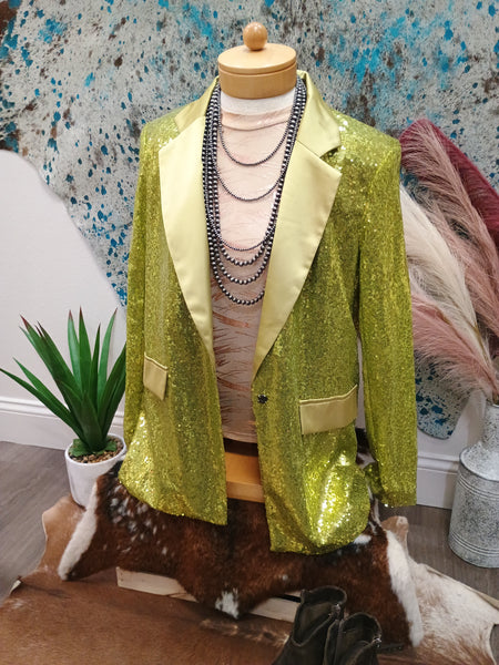 The Green Sequins Blazer