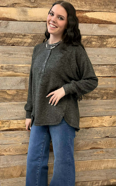 The Stop It Here Black Sweater