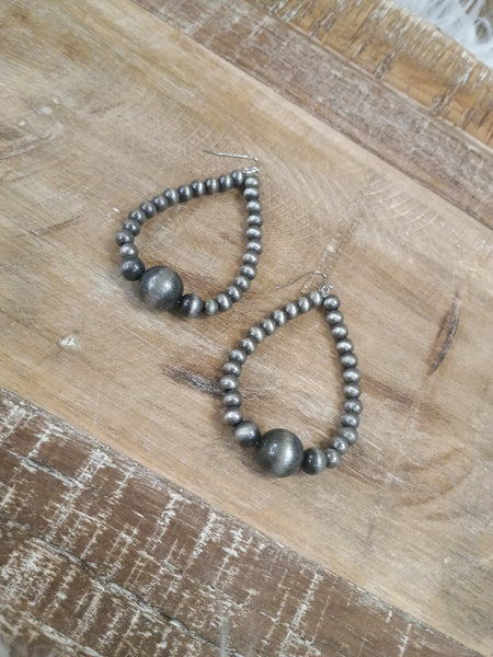 The Way To Navajo Pearl Silver Earrings