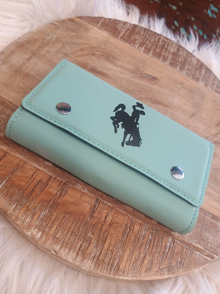 The Wyoming Dice & Card Turquoise Set