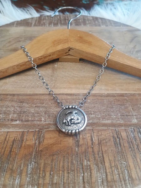 The Bronc Silver Necklace