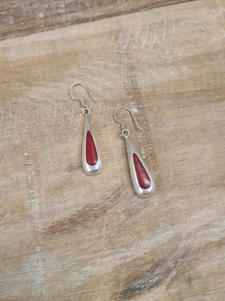 The Cry Over This Red Teardrop Earrings