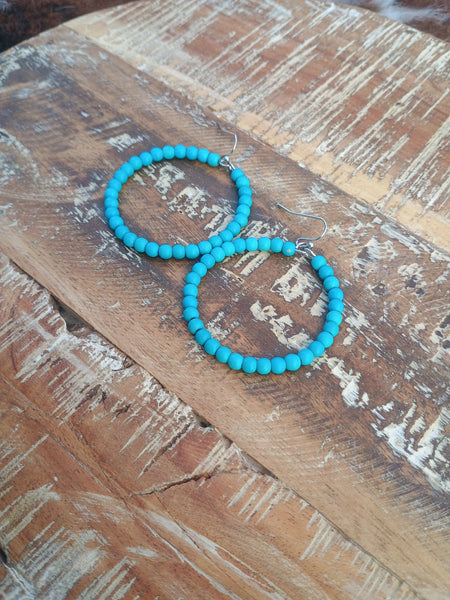 The Way Around Faux Turquoise Earrings