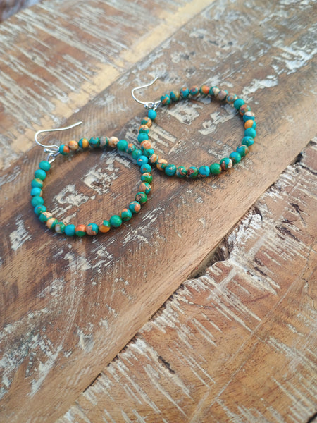 The Short Way Around Faux Navajo Pearl Multi Earrings
