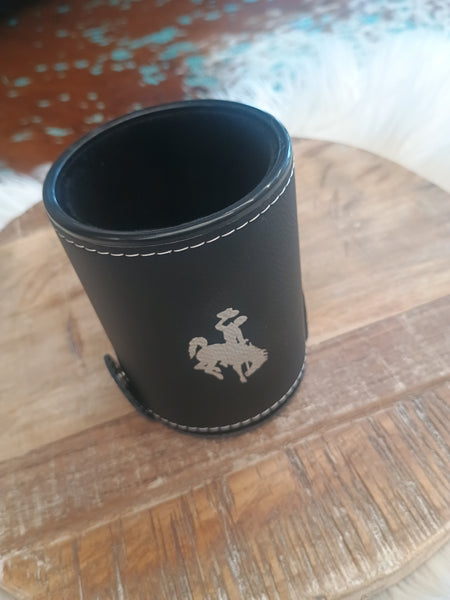 The Wyoming Dice Black Cup