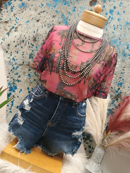 The Cowtown Couture Mesh Top