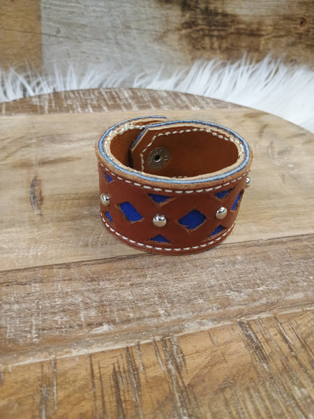 The Start For Studs Leather Bracelet