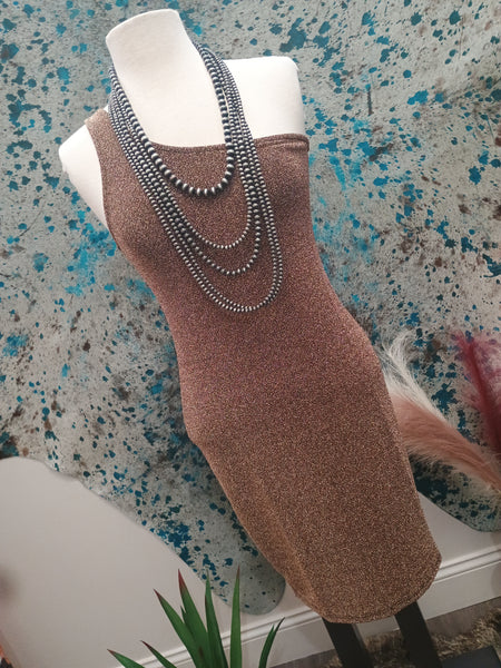 The Perfect Day Out Gold Dress