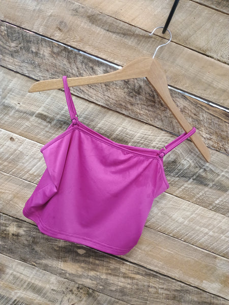 The Fuchsia Crop Tank Top