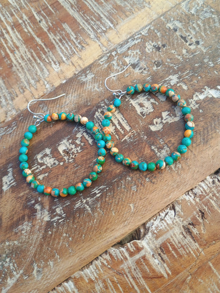 The Short Way Around Faux Navajo Pearl Multi Earrings