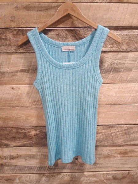 The Talk To Us Turquoise Tank Top
