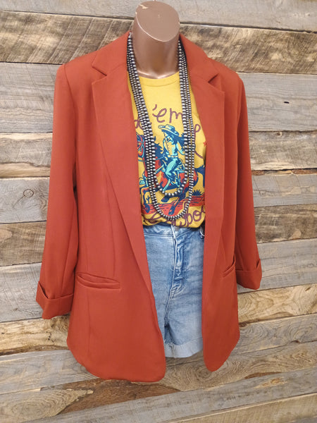 The Just Right Rust Blazer