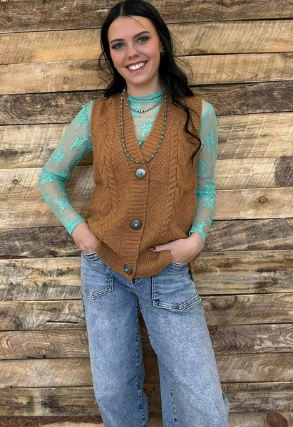 The Perfect Brown Vest