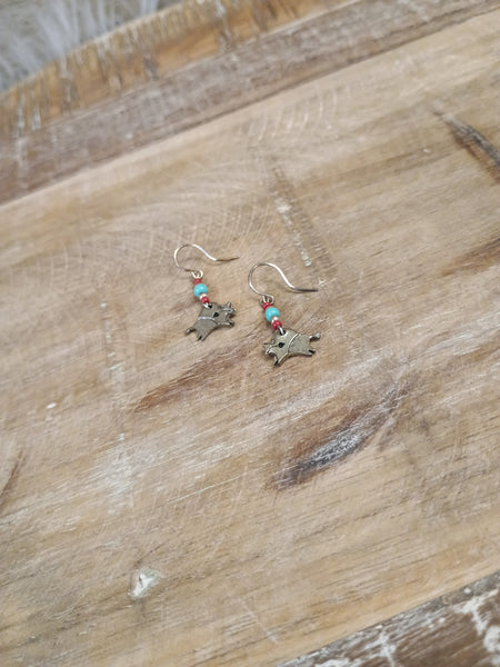 The Real Time Buffalo Earrings