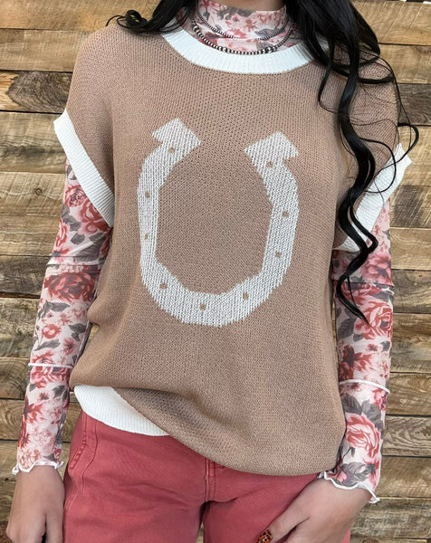 The Lucky Horseshoe Sweater Vest