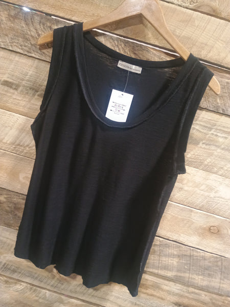 The New Way Black Tank Top