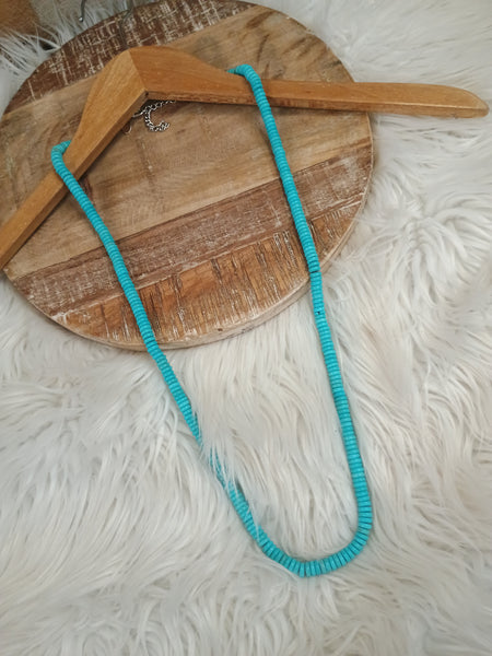 The True Start Long Turquoise Necklace