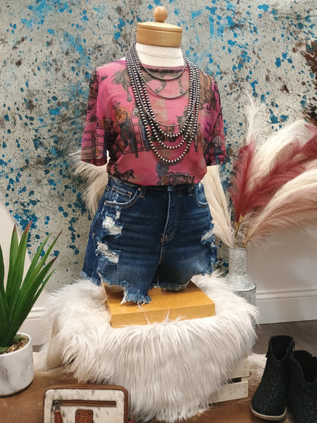 The Cowtown Couture Mesh Top