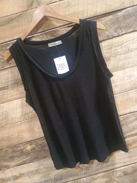 The New Way Black Tank Top