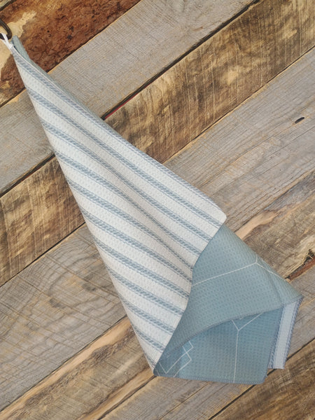The Stipes and Arrows Sage Green Towel