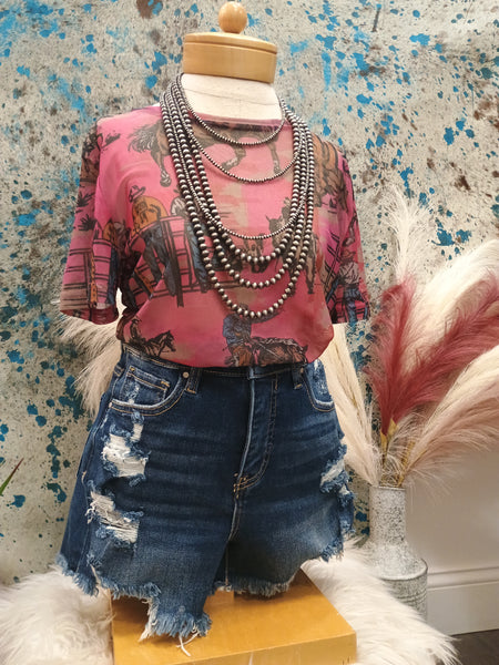 The Cowtown Couture Mesh Top