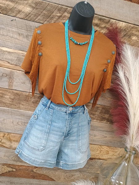 The Hadley High Rise Light Jean Shorts