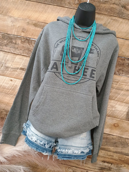 The Eat Beef Grey Hoodie Sweatshirt