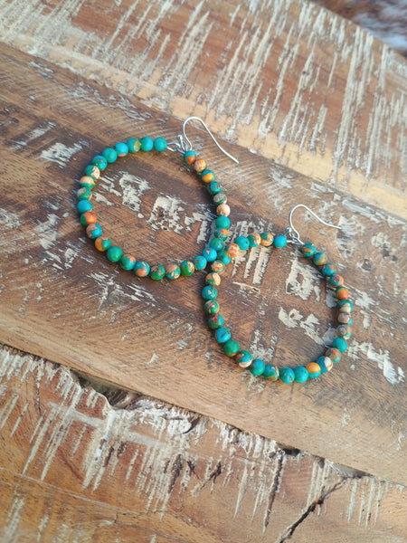 The Short Way Around Faux Navajo Pearl Multi Earrings