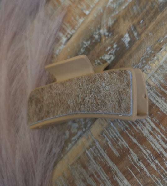 The Brindle Cowhide Hair Clip