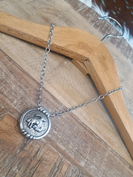 The Bronc Silver Necklace